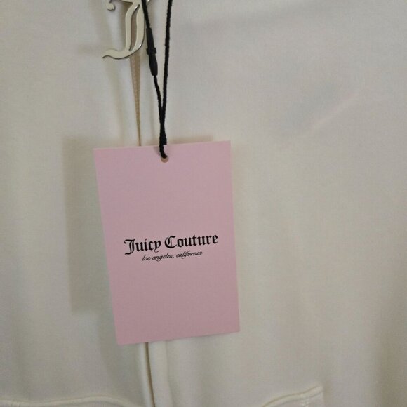 Juicy Couture NWT Big Bling Velour Hoodie Short Lounge Set Pockets Size XL - Picture 11 of 13